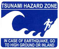 Logo: Tsunami Evacuation Sign