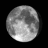 Waning Gibbous Moon, Moon age: 19 days,15 hours,30 minutes,75%