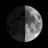 Waxing Gibbous Moon, Moon age: 8 days,11 hours,34 minutes,62%